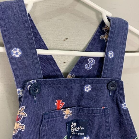 - Vintage Oshkosh B’Gosh baby boy overalls kangaroo soccer size 12 months … - Picture 6 of 10